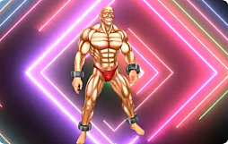 画像ギャラリー No.002のサムネイル画像 / 「超兄貴」のリズムゲーム「ダンシング・オブ・超兄貴」，延々と横ステップするサムソンのミニ動画が公開