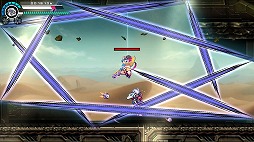 画像ギャラリー No.018のサムネイル画像 / 「白き鋼鉄のX2」で「蒼き雷霆 ガンヴォルト 鎖環」とのコラボDLC来訪ボス“きりん”が4月7日に配信決定