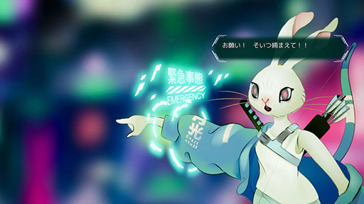 画像ギャラリー No.010のサムネイル画像 / ［TGS2022］緻密に描かれた“和風でサイバーパンクな仮想世界”が滑らかによく動く。サムライネコが主役のADV「浮世/Ukiyo」の最新版をプレイ