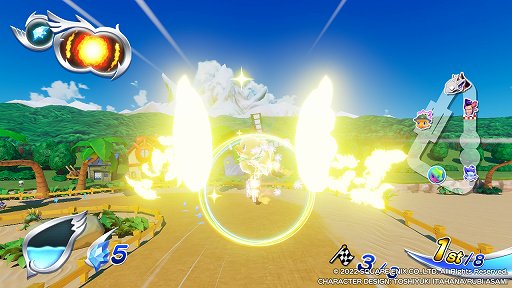 画像ギャラリー No.007のサムネイル画像 / 「チョコボGP」プレイレポート。最大64人でのサバイバルトーナメントは，魔石やアビリティが入り乱れる白熱のレースが楽しめる
