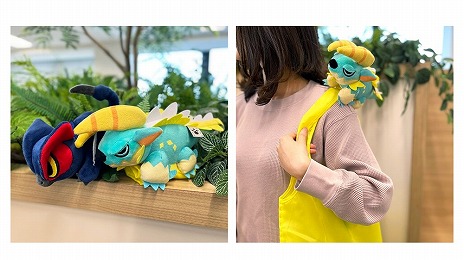 画像ギャラリー No.004のサムネイル画像 / 「モンハンライズ：サンブレイク」ナルガクルガとジンオウガのぬいぐるみ付きエコバッグが景品として登場。5月11日より順次展開