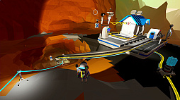 画像ギャラリー No.002のサムネイル画像 / PS4版「Astroneer -アストロニーア-」，惑星上に鉄道を敷設できるようになる“鉄道アップデート”を実施