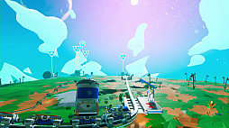 画像ギャラリー No.004のサムネイル画像 / PS4版「Astroneer -アストロニーア-」，惑星上に鉄道を敷設できるようになる“鉄道アップデート”を実施