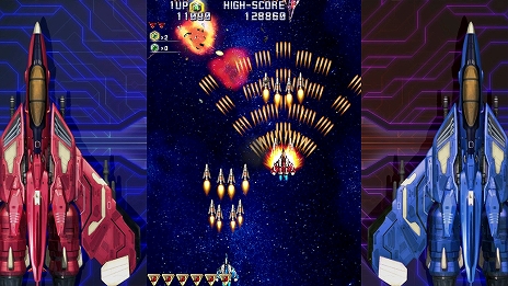 画像ギャラリー No.011のサムネイル画像 / PS5/PS4版「雷電IV×MIKADO remix」，2022年2月24日に発売。モスとゲーセンミカドのコラボタイトル第2弾の開発決定も