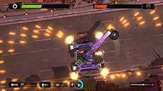 画像ギャラリー No.010のサムネイル画像 / トイボックス，「Gearshifters」（Switch/PS4）の国内配信を本日スタート。運び屋となって危険な任務に挑むカーレース・バトルSTG