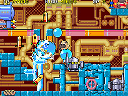画像ギャラリー No.004のサムネイル画像 / 「ミズバク大冒険」（1990年）のアーケードアーカイブス版がSwitchとPS4に向けて12月2日に登場。カバ族の幼い勇者が戦う横スクロールACT