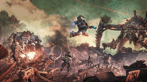 画像ギャラリー No.001のサムネイル画像 / 「Warhammer 40,000: Space Marine 2」，波状攻撃を仕掛けてくる敵を蹴散らす「シージモード」を6月26日に実装