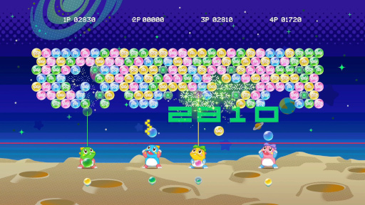 画像ギャラリー No.005のサムネイル画像 / 「パズルボブル エブリバブル!」のゲーム内に「スペースインベーダー」45周年を記念したコラボゲーム“パズルボブルvsインベーダー”が登場へ