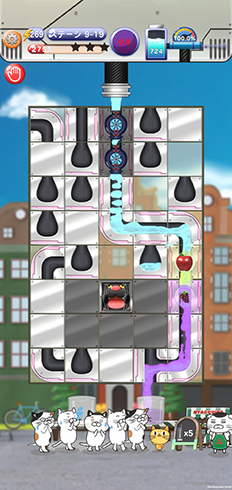 画像ギャラリー No.007のサムネイル画像 / 新作パズルゲーム「猫のジュースパニック」，iOSとAndroid向けに配信予定