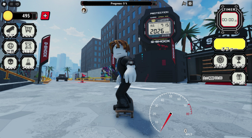 画像ギャラリー No.010のサムネイル画像 / 「Roblox」内に「G-SHOCK」の公式ワールドがオープン。実物と遜色ない腕時計型デジタルアクセサリーや，タフなスケートボード障害物レースを楽しめる
