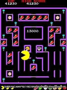 画像ギャラリー No.005のサムネイル画像 / 「アーケードアーカイブス スーパーパックマン」がPS4/Switch向けに本日配信開始