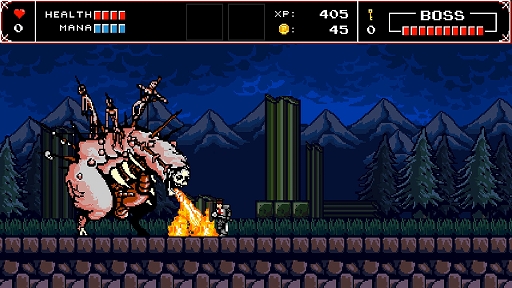 画像ギャラリー No.005のサムネイル画像 / PS4/Switch「Infernax」日本語版が2022年上半期に配信。悪魔や野獣が蔓延る故国を救うために奮闘する，ドット絵で描かれるアクションADV