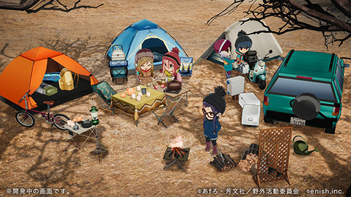 画像ギャラリー No.009のサムネイル画像 / 「ゆるキャン△ スマートフォンゲーム（仮）」の最新情報解禁。キャンプの様子を見られるホーム画面や登場キャラのビジュアルなどが明らかに
