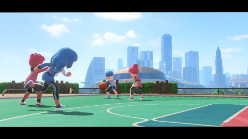 画像ギャラリー No.002のサムネイル画像 / 「Nintendo Switch Sports」，新種目「バスケットボール」を夏の無料アップデートで追加。Joy-Conを使った体感操作で，2対2の試合を楽しめる
