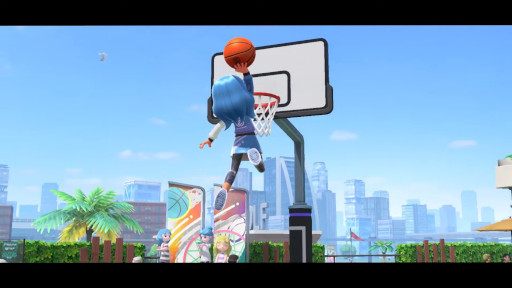 画像ギャラリー No.003のサムネイル画像 / 「Nintendo Switch Sports」，新種目「バスケットボール」を夏の無料アップデートで追加。Joy-Conを使った体感操作で，2対2の試合を楽しめる