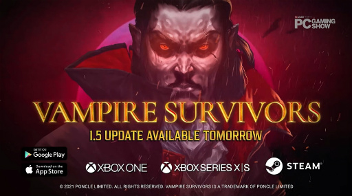 画像ギャラリー No.001のサムネイル画像 / 「Vampire Survivors」Ver.1.5アップデート，6月13日（米国時間）に配信。ランダムイベント機能やゴールドフィンガーを実装