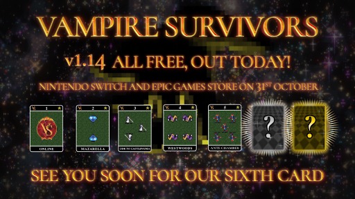 画像ギャラリー No.007のサムネイル画像 / 「Vampire Survivors」，オンライン協力プレイや新要素を盛り込んだv.1.14の配信を順次開始。「Balatro」との無料コラボDLCも登場