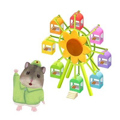 画像ギャラリー No.002のサムネイル画像 / 「ハムスターの里」，遊園地エリア「ハム里園」オープン。「ひまわりサークル」など3つの施設を追加