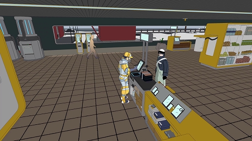 画像ギャラリー No.004のサムネイル画像 / シミュレーションADV「Flat Eye」初のゲームプレイ映像が公開に。お客の個人情報を盗み出す未来のコンビニへようこそ！