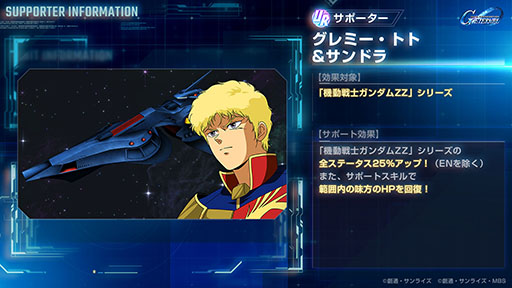 画像ギャラリー No.007のサムネイル画像 / 「Gジェネ エターナル」，新ユニット「キュベレイ（ZZ版）（EX）」「フルアーマーZZガンダム（EX）」を実装。ハマーンやジュドーもパイロットで参戦