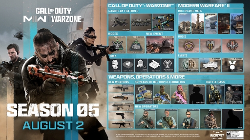 画像ギャラリー No.001のサムネイル画像 / 「CoD:MWII」と「CoD:Warzone」のシーズン05が8月3日に開幕。ヒップホップ50周年を祝して，スヌープ・ドッグさんらが参戦