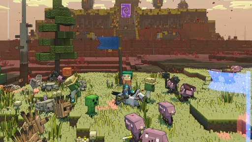 画像ギャラリー No.004のサムネイル画像 / ［プレイレポ］マイクラ最新作「Minecraft Legends」は，あの世界に“ストラテジー”要素が見事に融合している。チーム対戦のPvPモードも期待大