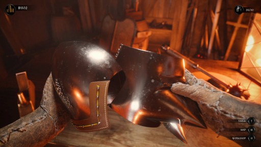 画像ギャラリー No.005のサムネイル画像 / 中世剥ぎ取りリサイクルシム「Sword & Shield Simulator」の最新トレイラーが公開に。鍛冶屋となって，軍隊が去った戦場を大八車で駆け抜けろ