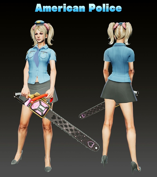画像ギャラリー No.002のサムネイル画像 / 「LOLLIPOP CHAINSAW RePOP」，発売1周年記念で45％オフのセールを実施中。新コスチューム「アメリカンポリス」は9月12日に無料配信