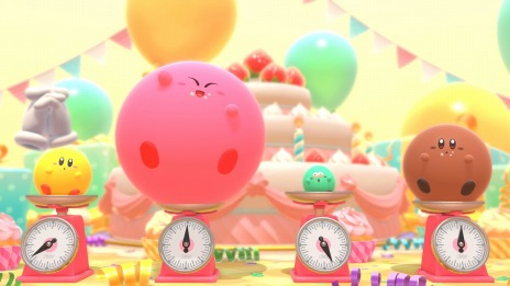 画像ギャラリー No.011のサムネイル画像 / 「カービィのグルメフェス」3つのゲームで食べたイチゴの量を競う“グルメグランプリ”や最大4人で遊べるマルチプレイの情報を公開