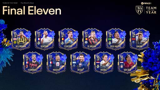 画像ギャラリー No.001のサムネイル画像 / EA SPORTS，2022年に活躍した選手たちを讃える「FIFA 23年間最優秀チーム」を発表