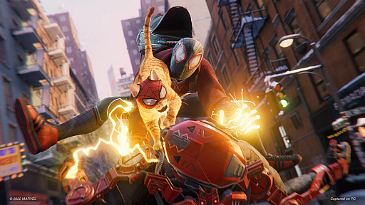 画像ギャラリー No.003のサムネイル画像 / PC版「Marvel's Spider-Man:Miles Morales」，本日リリース。ハイレベルなグラフィックスで摩天楼を飛び回れ