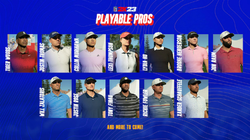 画像ギャラリー No.001のサムネイル画像 / 「ゴルフ PGAツアー 2K23」，プレイアブル選手として登場するプロ選手の一部を公開