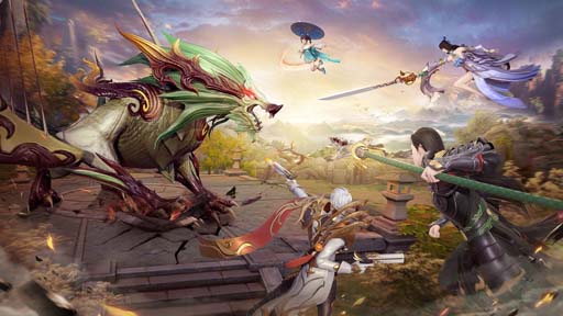 画像ギャラリー No.003のサムネイル画像 / オリエンタルなファンタジー世界が舞台のRPG「幻想伝説 〜遥か東方の冒険奇譚〜」本日リリース。100連ガチャ無料＆Twitterキャンペーン実施