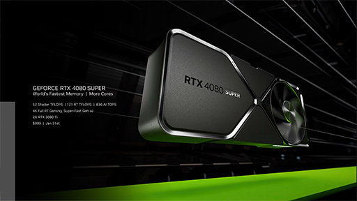 画像ギャラリー No.004のサムネイル画像 / NVIDIAがデスクトップPC向けGPU「GeForce RTX 40 SUPER」を発表。ハイエンド〜ミドルハイGPUを強化
