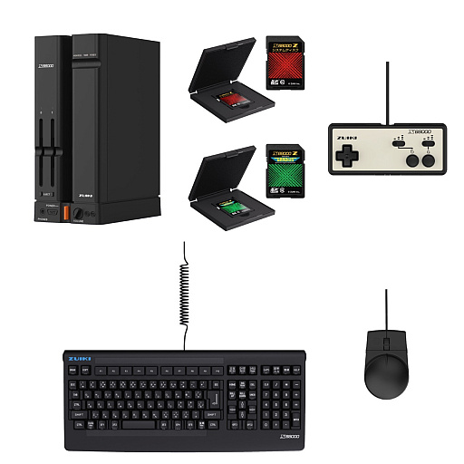 画像ギャラリー No.004のサムネイル画像 / 「X68000 Z」製品版の予約受付が明日スタート。本体カラーはブラックで，JOYCARDや5インチモニター，テーマ曲CDも登場