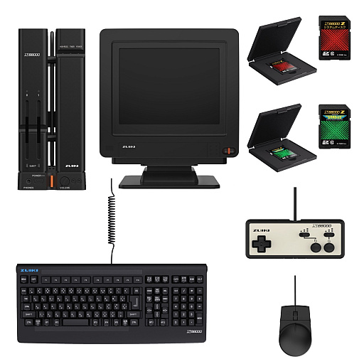 画像ギャラリー No.005のサムネイル画像 / 「X68000 Z」製品版の予約受付が明日スタート。本体カラーはブラックで，JOYCARDや5インチモニター，テーマ曲CDも登場