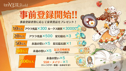画像ギャラリー No.002のサムネイル画像 / 集英社ゲームズとNetEase Gamesの新作スマホ向けRPG「unVEIL the world -アンベイル ザ ワールド-」，事前登録受付を開始