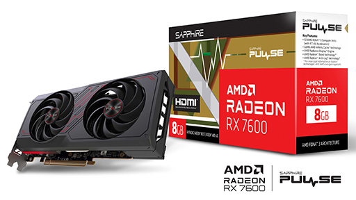 画像ギャラリー No.006のサムネイル画像 / Radeon RX 7600搭載カードがASUS，SAPPHIRE，XFXからも登場。税込価格は4万円台半ばから5万円台半ばに