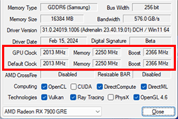 画像ギャラリー No.005のサムネイル画像 / Radeonの新ミドルハイGPU「Radeon RX 7900 GRE」レビュー。RX 7900 XTやGeForce 4070 SUPERとの性能差は？