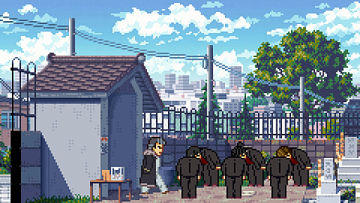 画像ギャラリー No.006のサムネイル画像 / 日本を舞台にしたドット絵の横スクロールアクション「Fading Afternoon」，発売日が9月14日に決定