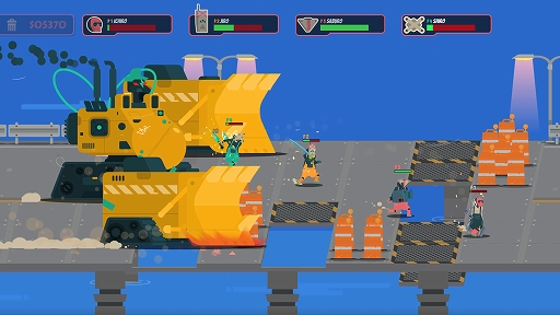 画像ギャラリー No.004のサムネイル画像 / Steam Deck向けに最適化された「PixelJunk Scrappers Deluxe」のデモ版が公開に。最大4人で協力してゴミであふれた街を掃除しよう