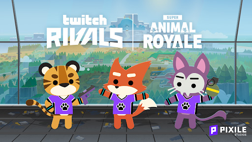 画像ギャラリー No.004のサムネイル画像 / 総勢60名のストリーマーが動物バトロワ「Super Animal Royale」で戦う。次回“Twitch Rivals”は10月8日19：00より開催へ