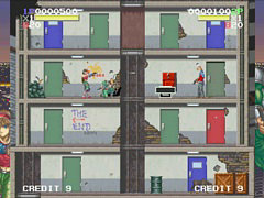 「エレベーターアクション リターンズ Sトリビュート」本日配信。テロリストに占拠された建物に侵入し，極秘データを入手して脱出せよ