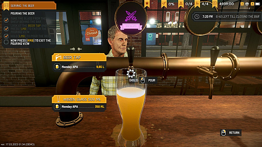 画像ギャラリー No.005のサムネイル画像 / ビール作りにこだわるパブ経営シム「Brewpub Simulator」，日本語対応で6月13日にリリース