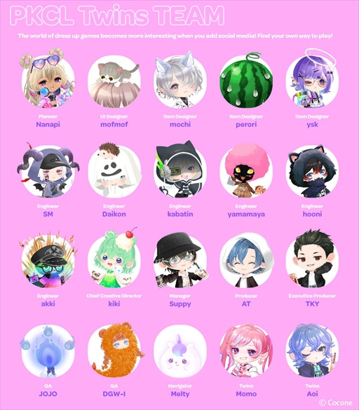 画像ギャラリー No.006のサムネイル画像 / NFT×アバターアプリ「PKCL Twins」，グローバルでサービスを開始