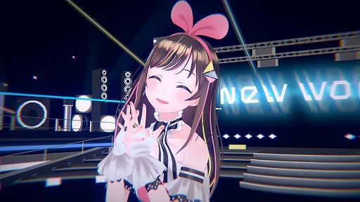 画像ギャラリー No.002のサムネイル画像 / Switch版「Kizuna AI - Touch the Beat!」，タッチ操作とジャイロ操作に対応。Viewモードでは好きなアングルでキズナアイを眺められる