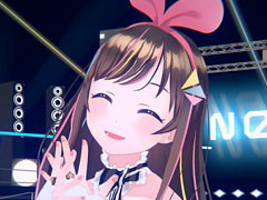 Switch版「Kizuna AI - Touch the Beat!」，タッチ操作とジャイロ操作に対応。Viewモードでは好きなアングルでキズナアイを眺められる