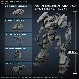 画像ギャラリー No.002のサムネイル画像 / 「ARMORED CORE VI」，ライガーテイルと初期機体のプラモデルを2024年12月発売へ。パーツを組み替えられる「30MM」コラボ第2弾