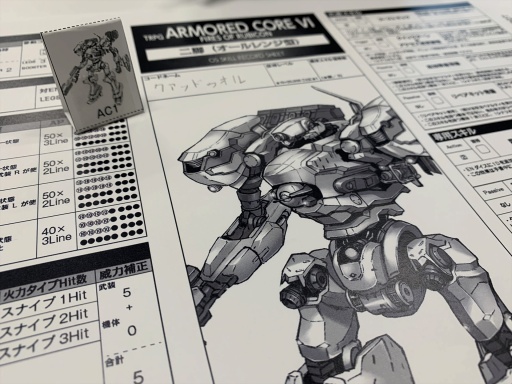 画像ギャラリー No.007のサムネイル画像 / TRPG版「ARMORED CORE VI」メディア先行体験会レポート。原作のエネルギー管理要素をうまく取り入れた，スピーディな戦闘体験が魅力
