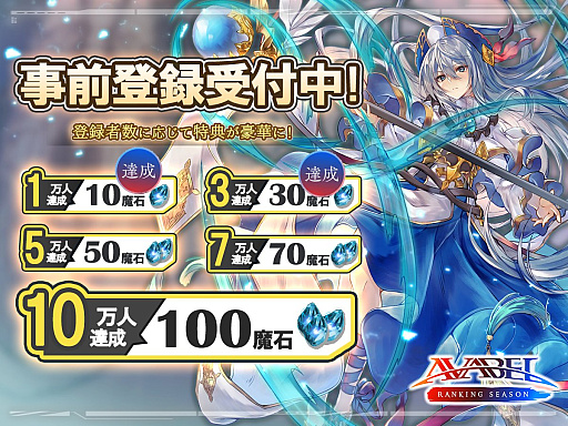 画像ギャラリー No.002のサムネイル画像 / 「アヴァベル ランキング シーズン」，App Storeで事前登録の受付を開始